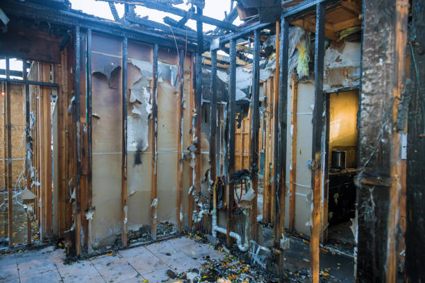 Professional Emergency Fire Cleanup technician working in Altamont, KS